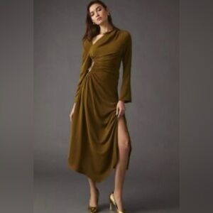 Moon River Long Sleeve Cut Out  Dress